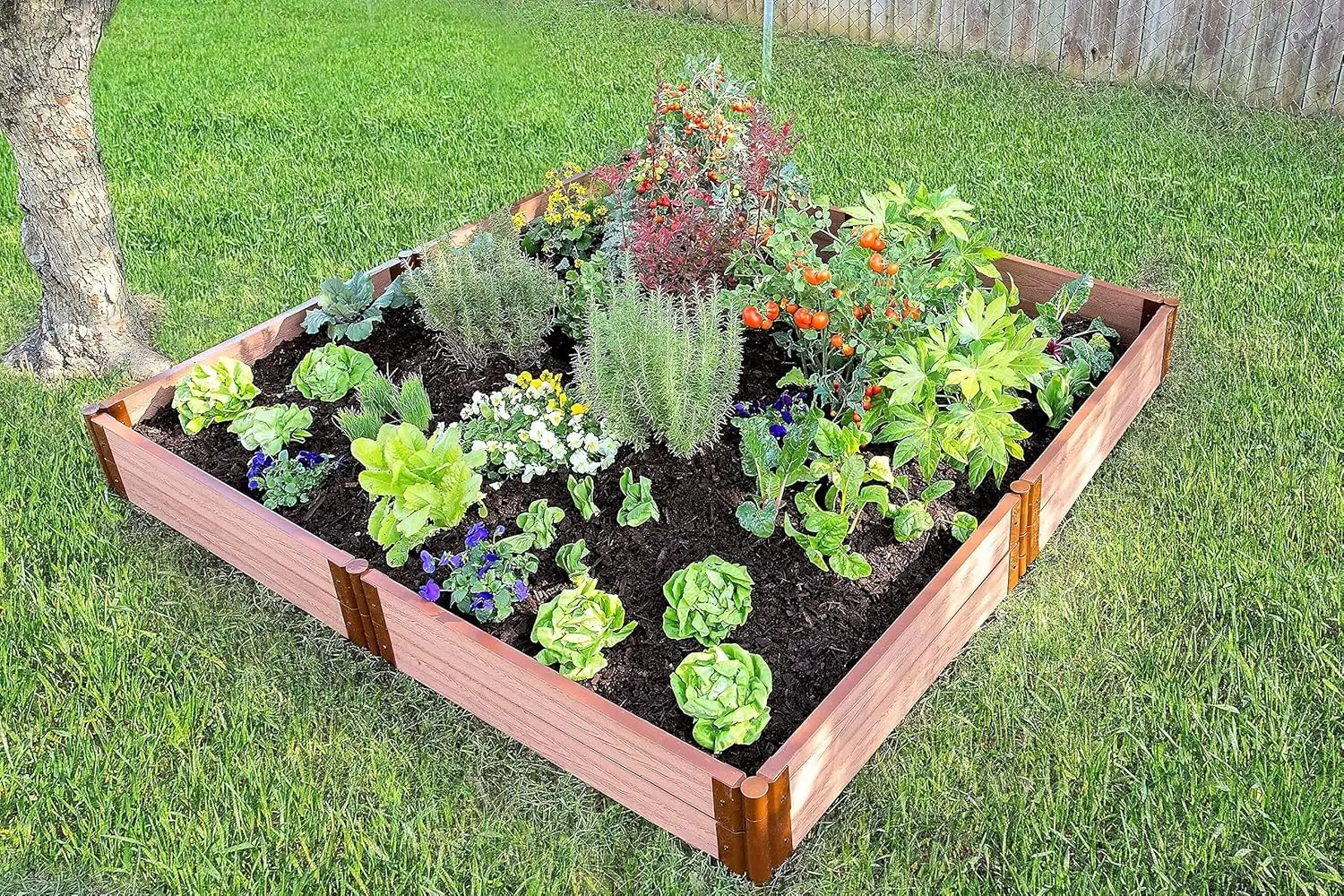 Tool-Free Classic Sienna Raised Garden Bed 8' x 8' x 11