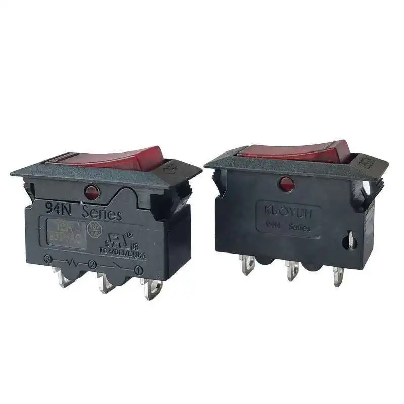 

2PCS 94N Series 16A Power Strip Overload Protector Kuoyuh Switch Circuit Breaker