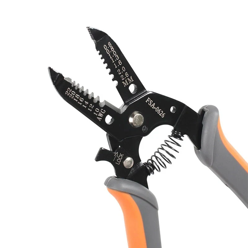FSA-0626 Multifunctional Mini Portable Cable Stripping Tool Wire Stripper Insulation Stripper Pliers Universal Stripping Tool