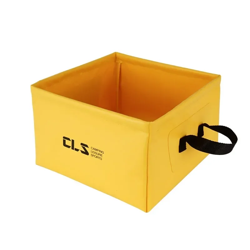 

13L Foldable Square Bucket Outdoor Travel Camping Portable Basin Picnic Car Wash Foot Bath Bucket