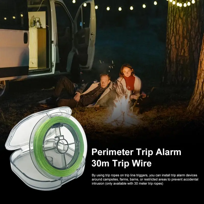 Perimeter Trip Alarm Trip Wire Alarm Device Camping For Tenting Flame  Resistant Strands Outdoor Camping Accessories