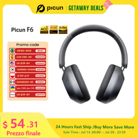 Picun F6 Active Noise Cancelling Wireless Headphones Head Tracking 3D Audio 40mm Hi-Res ANC Bluetooth Headset HIFI APP Control