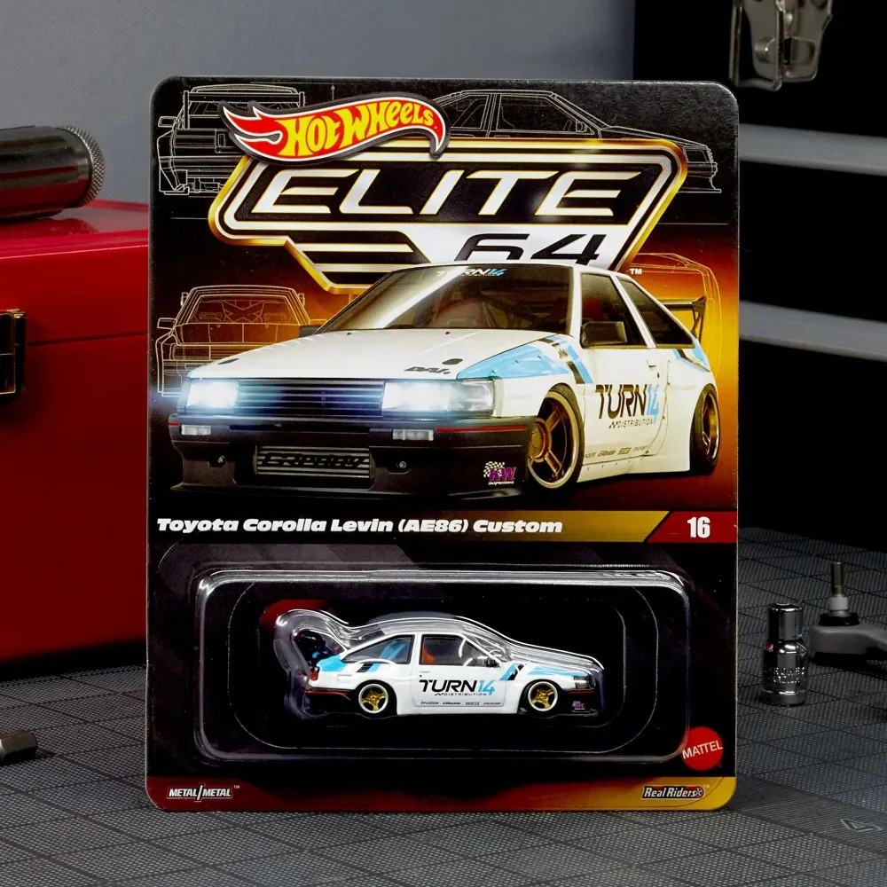 

Автомобили Hot Wheels Elite Toyota Corolla Levin (AE86) Изготовленные на заказ 1/64 металлические литые модели игрушечного транспортного средства