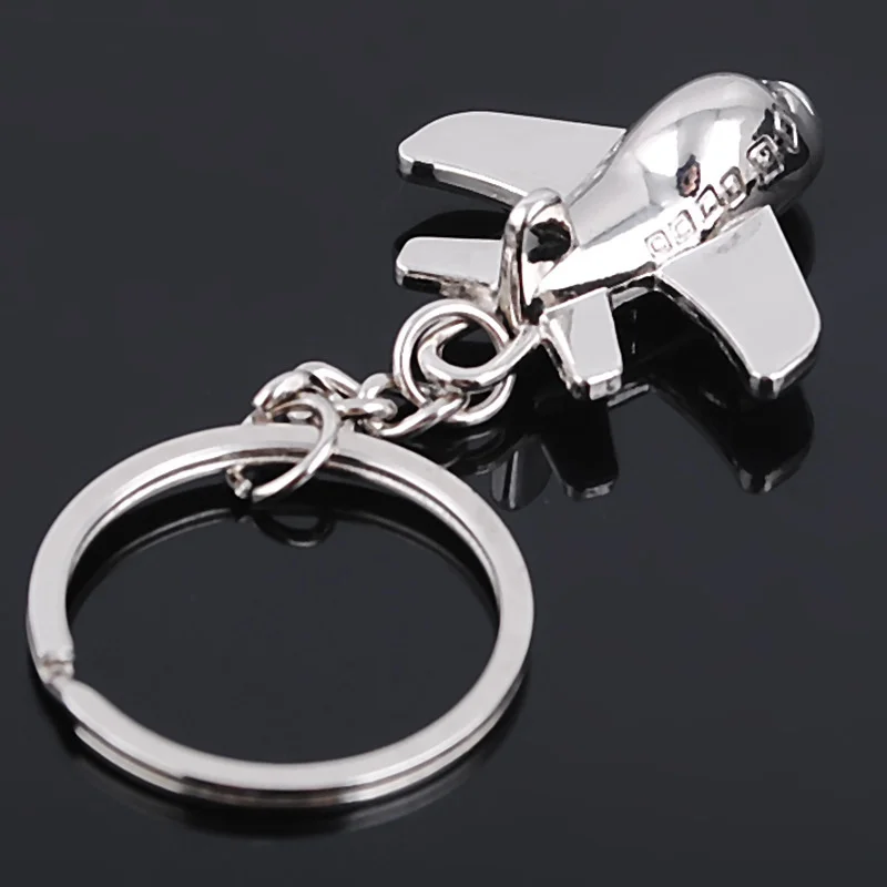 Creative Hot Sale Metal Small Cute Aircraft Keychain Men Women Fashion Pendant Keyring Jewelry Punk Car Key Accessories 2024 New