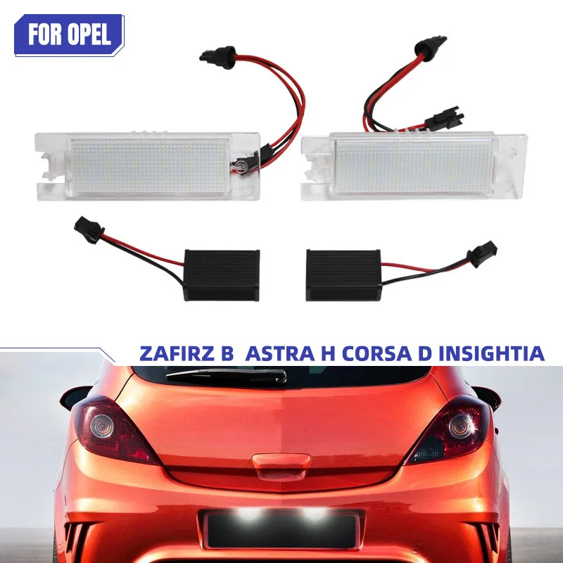 CanBus Error Free License Plate LED Light For Opel Zafirz Astra Corsa Insightia