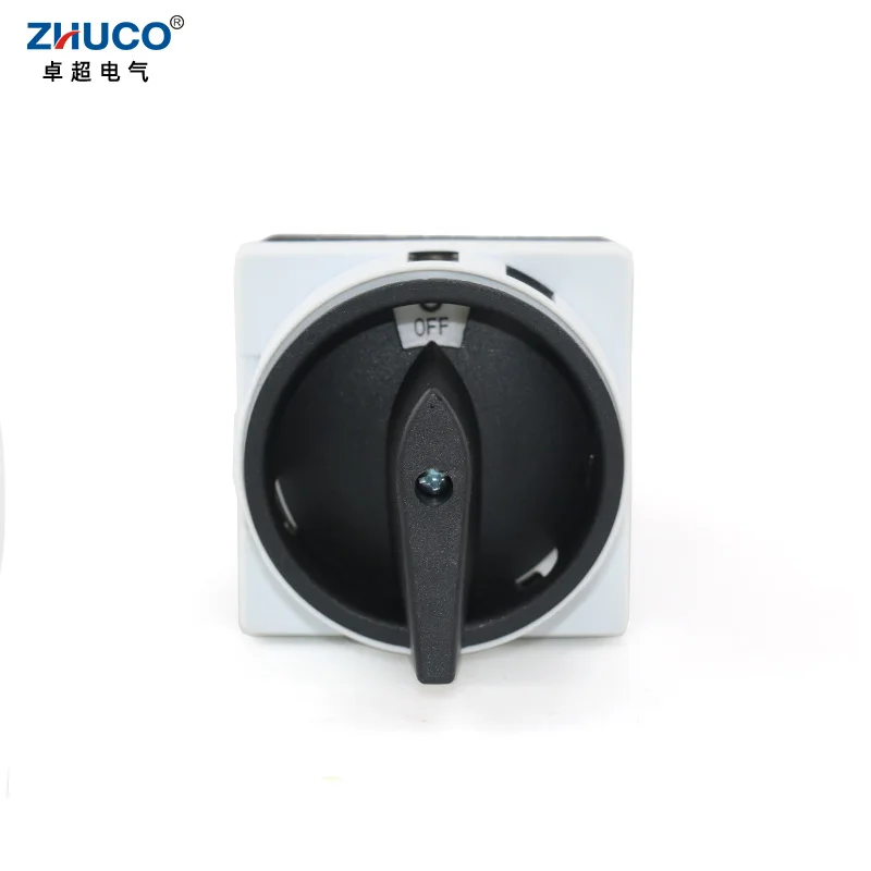 

ZHUCO SZW26-25 2GS 64X64mm Grey Panel 8 Screws ON-OFF 25A Power Cut-off Rotary Cam Combination Knob Padlock Circuit Switch