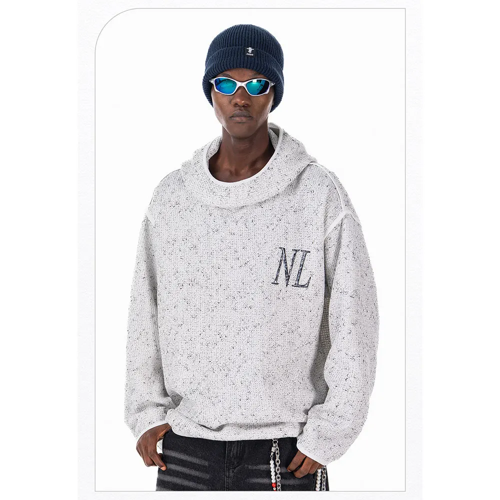 AOGZ الهيب هوب Harajuku عادية السماء المرصعة بالنجوم البلوز الرجال الأمريكية شارع العليا فضفاض قناع السترة هوديي البلوزات الخريف الشتاء