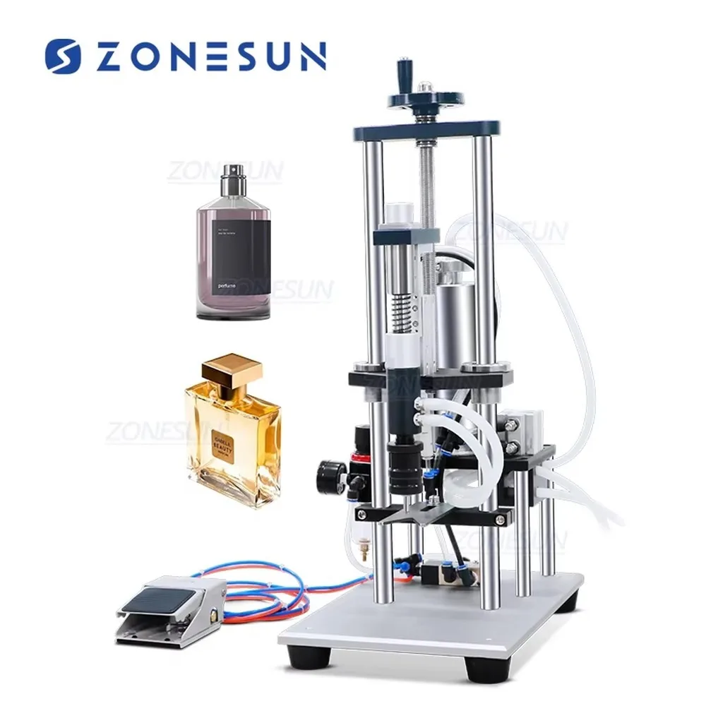 Desktop Pneumatic Vacuum Liquid Filling Machine Single Head Negative Pressure Perfume Bottle Filler for Small Business
