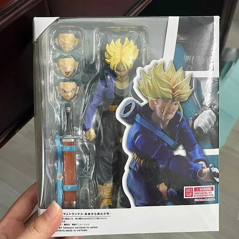 Shfiguarts لعبة دراغون بول جذوع شخصيات كرتونية SHF جذوع الصبي من مجموعة المستقبل نموذج ألعاب شخصيات الحركة هدايا الطفل #1