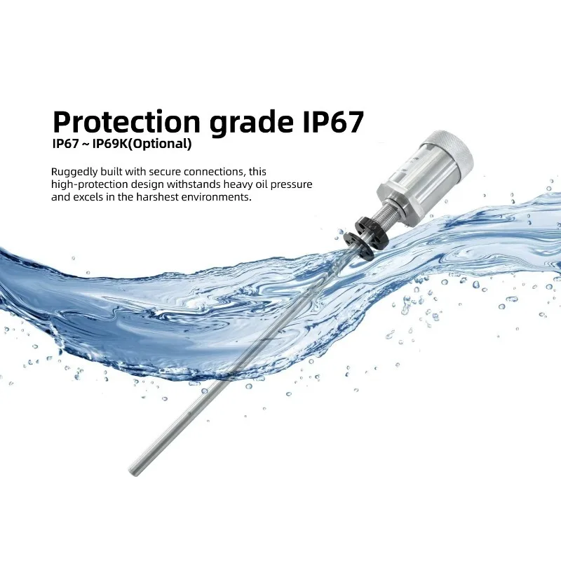 Wear-resistant built-in hydraulic cylinder displacement sensor oil-resistant and waterproof linear position sensor