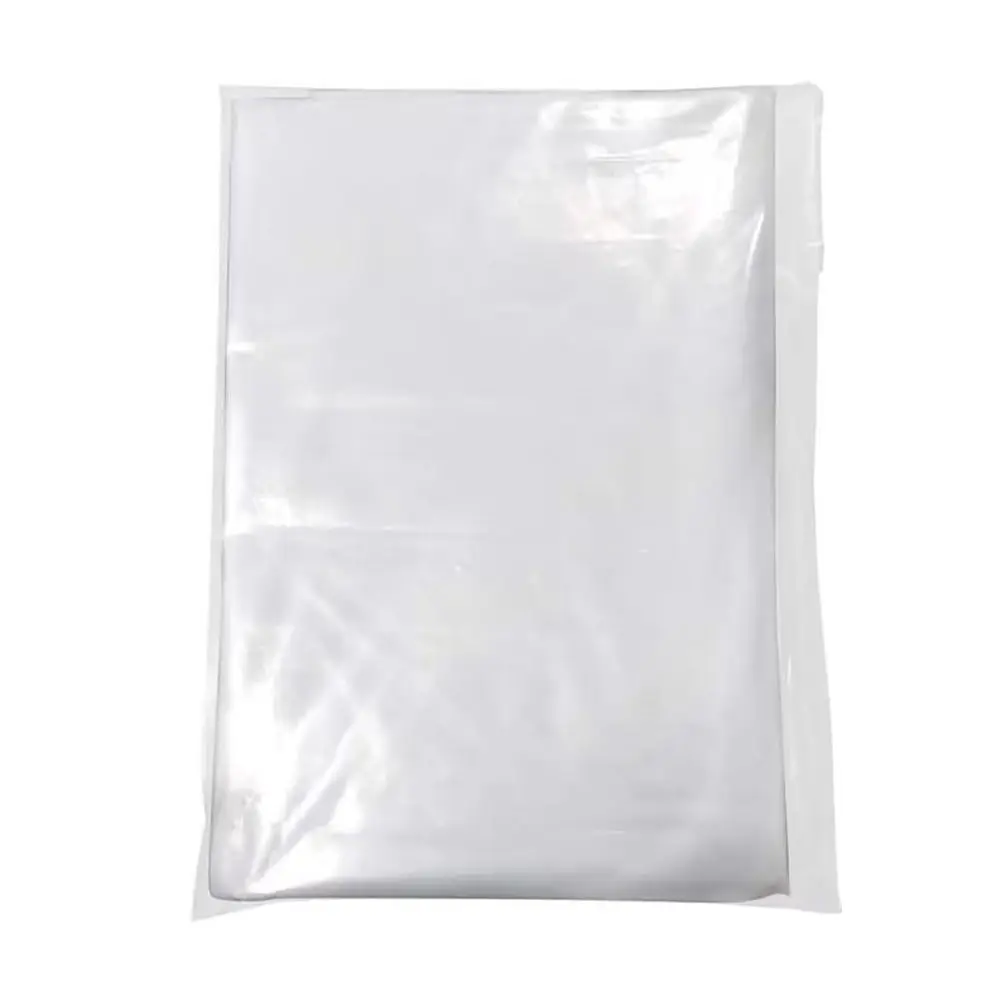 1 قطعة حقيبة متحركة بلاستيكية سميكة ذات سعة كبيرة S/M/L/XL/XXL الملابس حقيبة تخزين اللحاف شفافة مقاوم للماء