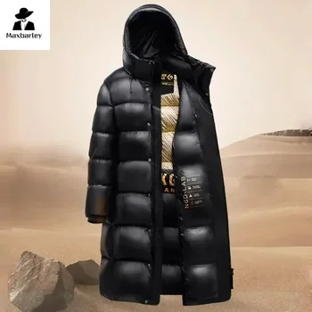Inverno longo para baixo casacos feminino quente grosso longo puffer jaqueta feminina portátil unisex outerwear senhora com capuz para baixo parka para mulher