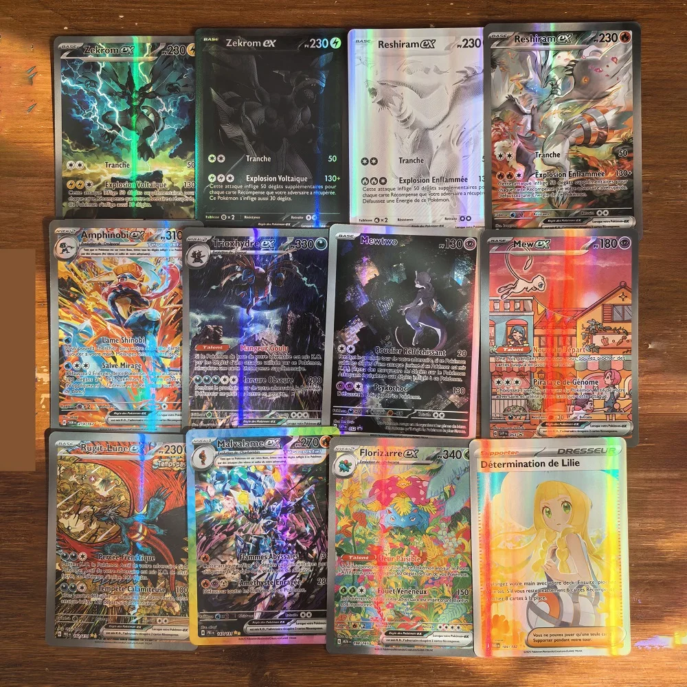 Cartes holographiques Pokemon Version française VMAX VSTAR MEGA Carte Collection, jouets de noël pour enfants, cadeau, nouveauté 2026, 180 pièces