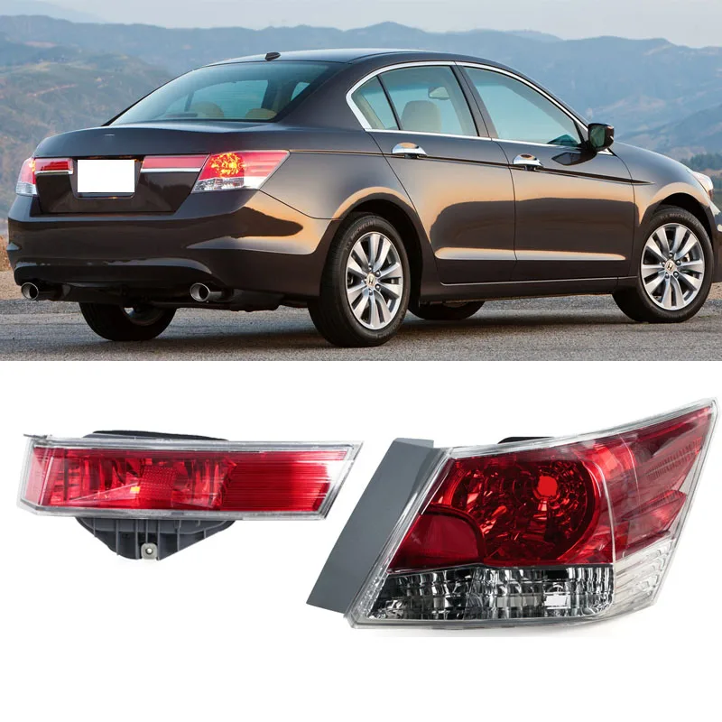 For Honda Accord 8th 2008 2009 2010 2011 2012 Rear Tail Lamp Brake Lights Running  Lights Taillight  Assembly Without Lamp Bulb