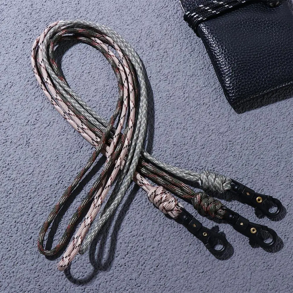 

Emergency Handmade Self-Defense High Strength Camping Hiking 7-core Umbrella Rope Lanyard Keychain Key Ring Paracord