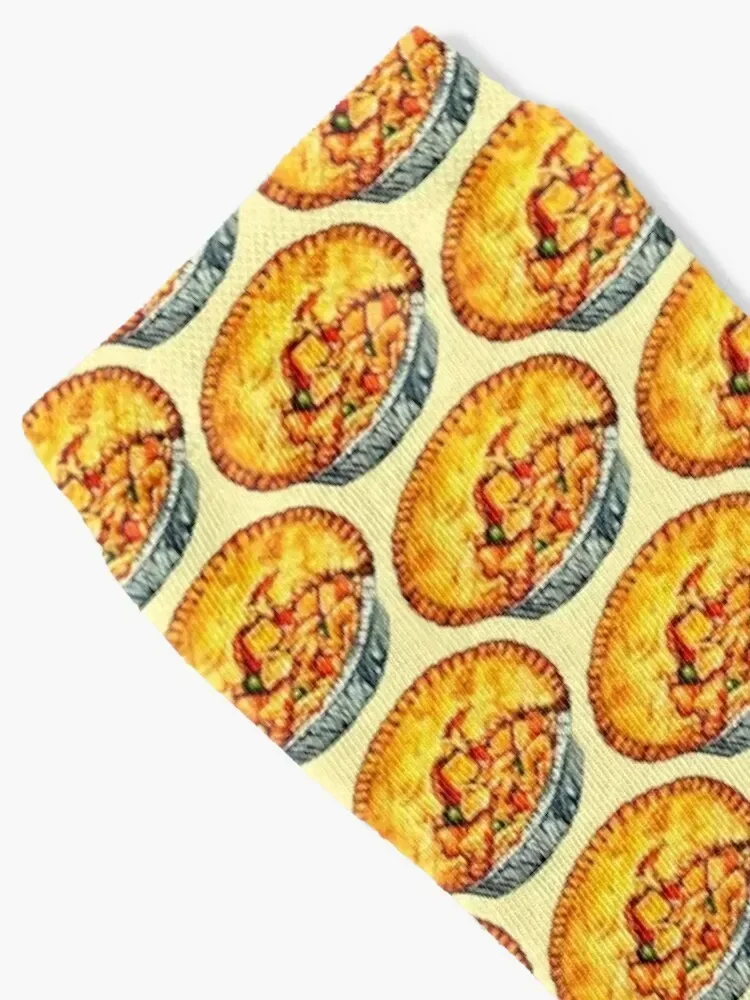 Chicken Pot Pie Pattern Socks cool custom japanese fashion Men's Socks Luxury Women's