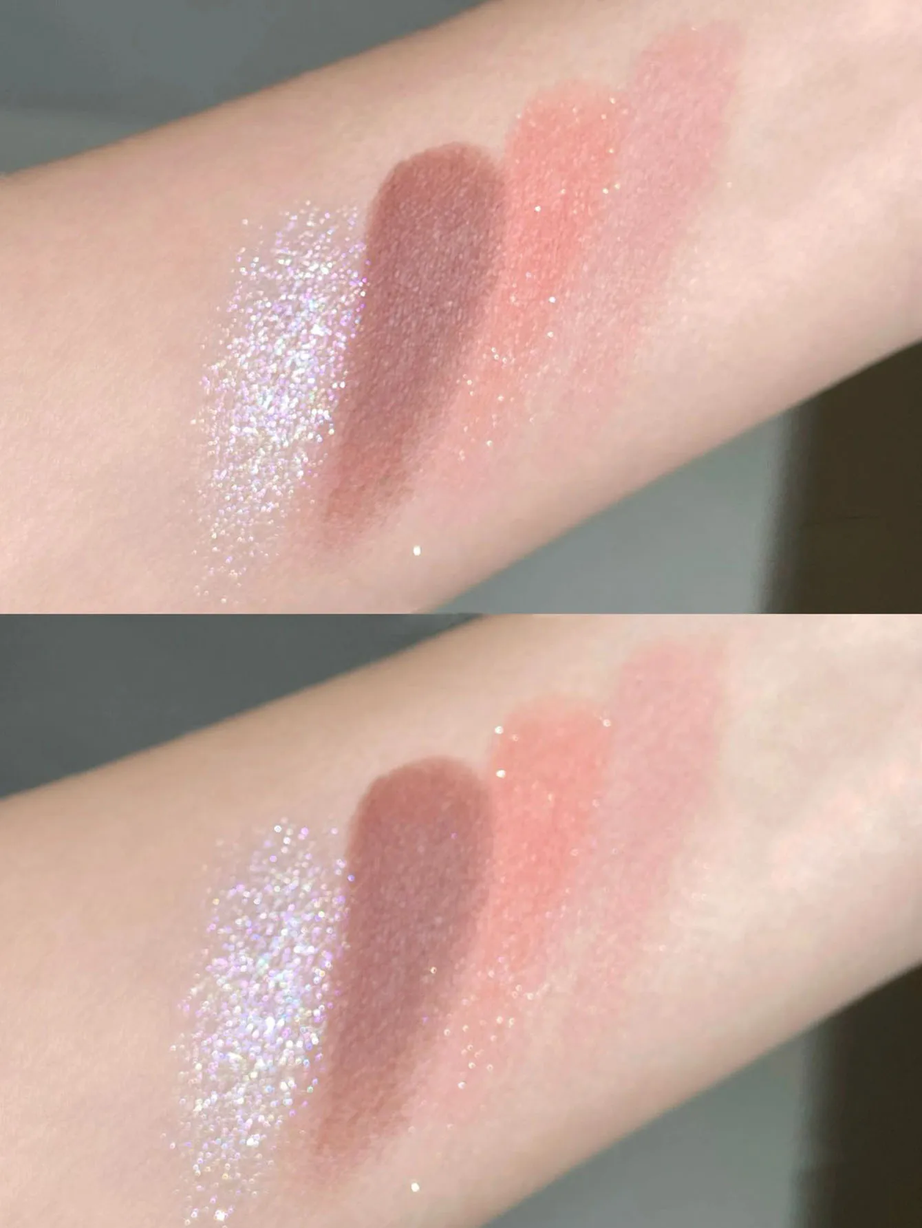 DIKALU 4색 아이섀도 펄 매트는 메이크업을 쉽게 지울 수 없는 학생들의 데일리 메이크업에 화사한 보석 아이섀도 트레이