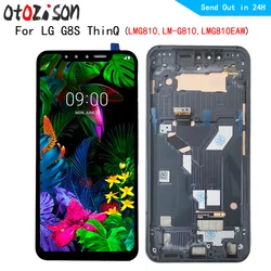 G8S Screen OLED Display For LG G8S ThinQ LMG810 LM-G810 LMG810EAW LCD Display Screen Touch Panel Digitizer With Frame Assembly