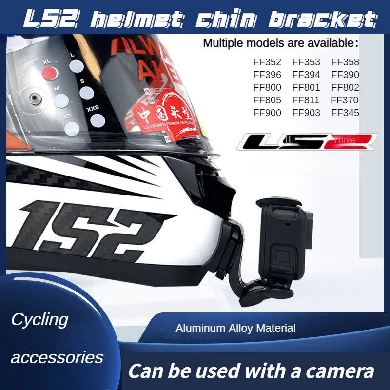 Helmet Chin Stand Is Suitable for LS2 Motorcycle Helmets of Various Models and Can Be Used with Cameras As Riding Accessories