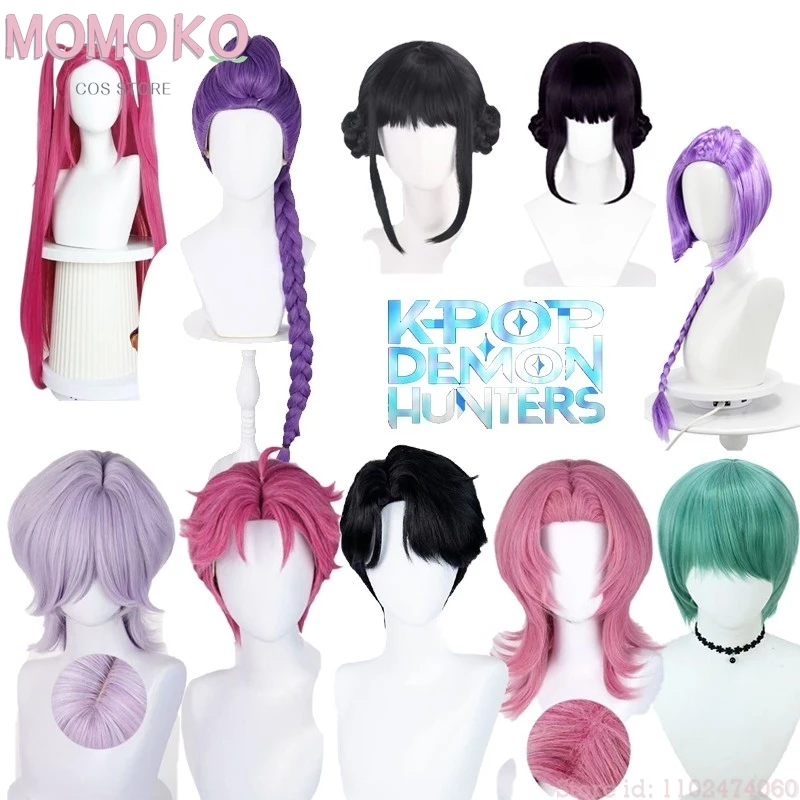 disfraz adulto Guerreras Kpop Demon Hunters Huntrix Adults Wig Rumi Mira Zoey Jinu halloween costumes