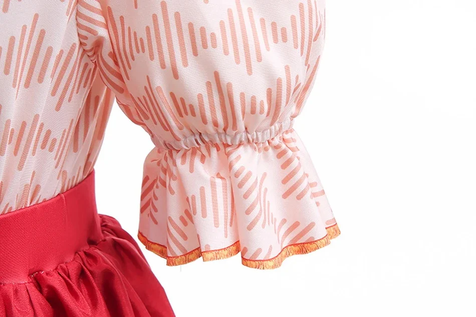 Encanto Sommer-Cosplay-Kleid mit Accessoires für Mädchen, Feenprinzessinnenkleid, Kindergeburtstagsgeschenk, Auftritts-Kostüm, Karnevalsparty – Detail 8