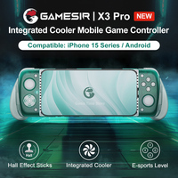 GameSir X3 Pro Mobile Game Controller for Android, iPhone 15 Series with Movable Cooler, Hall Effect and Micro Switch Buttons