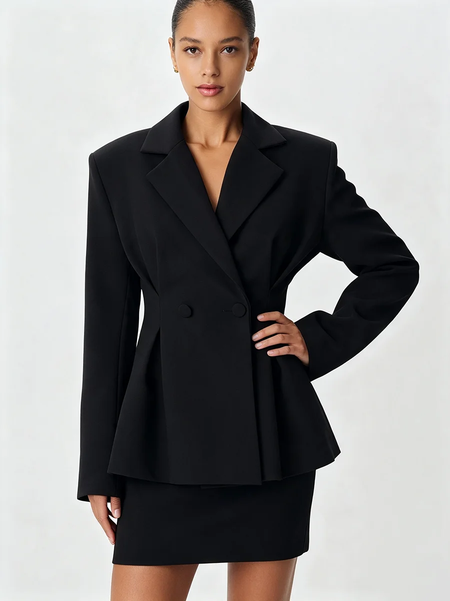 Jas Wanita Hitam Model Chic Ov - Blazer Women Oversized ulasan dan harga