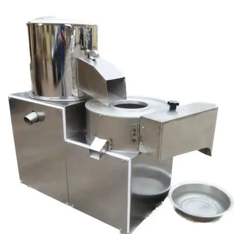 

Automatic Sweet Potato Peeling Machine Carrot Peeler Cutter Potato Fries Slicer Machine