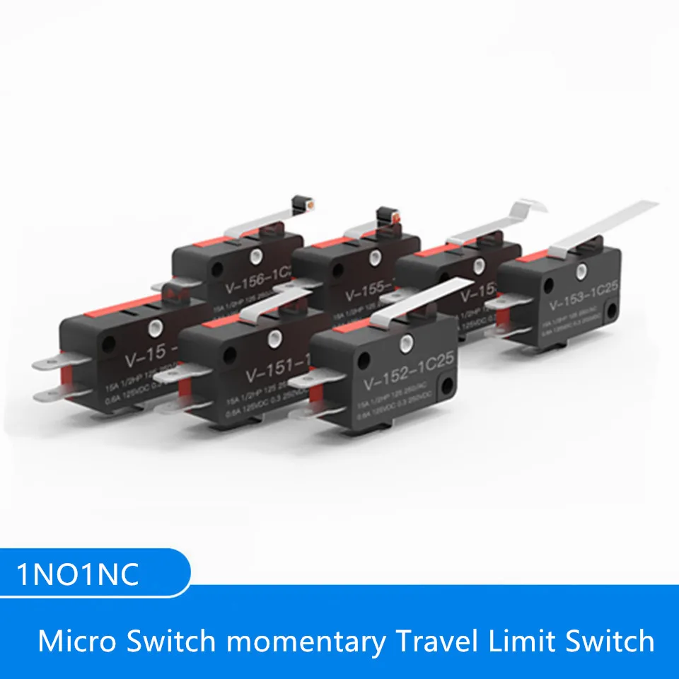 1PC Momentary Micro Limit stroke Switch V-151-1C25/V-152-1C25/V-153-1C25/V-154-1C25/V-155-1C25/V-156-1C25/V-15-1C25/V-15-1B5