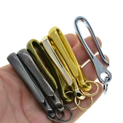 Pack of 2 Wallet Japanese U-shaped Hook Zinc Alloy Keychain Holder DIY Crafting Hooks Hanging Handicrafts Key Ring