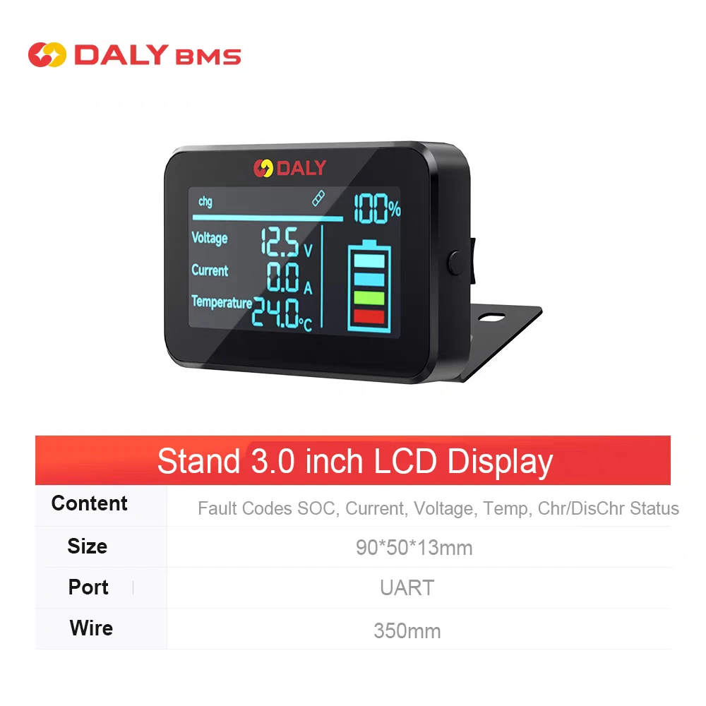 Zubehör für Daly BMS HKMS Neue Version Rot BMS Bluetooth WIFI Modul Touchscreen LCD Display Heizmodul GPS Kann Adapter
