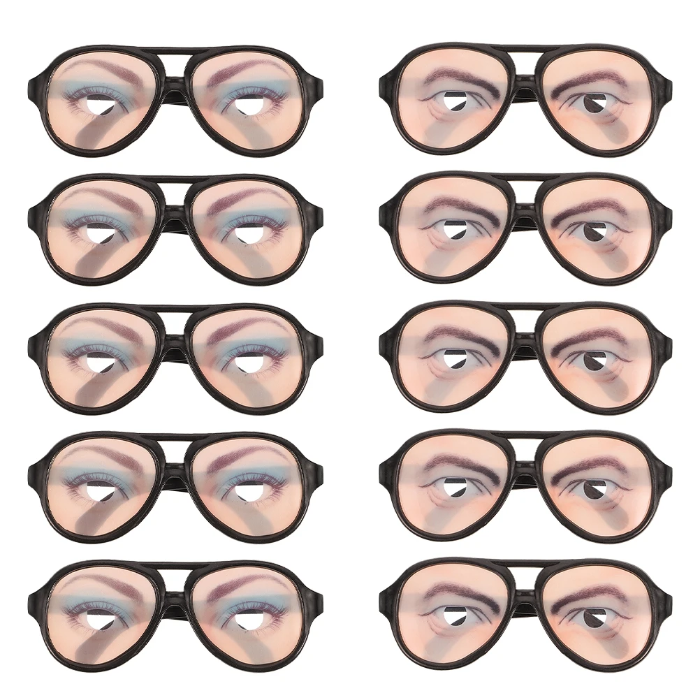 Óculos engraçados acessórios de halloween óculos adereços olhos truque óculos traje óculos de sol