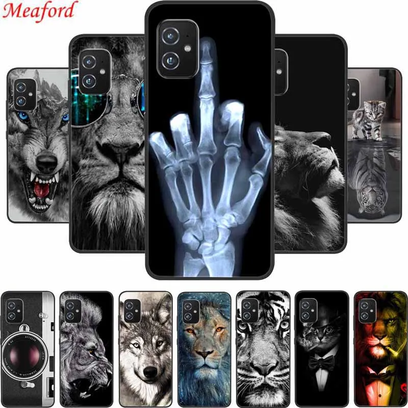 For Asus Zenfone 8 ZS590KS Phone Case Black Silicone Soft Back Cover Case For Asus Zenfone 8 Case Zenfone8 5.9\