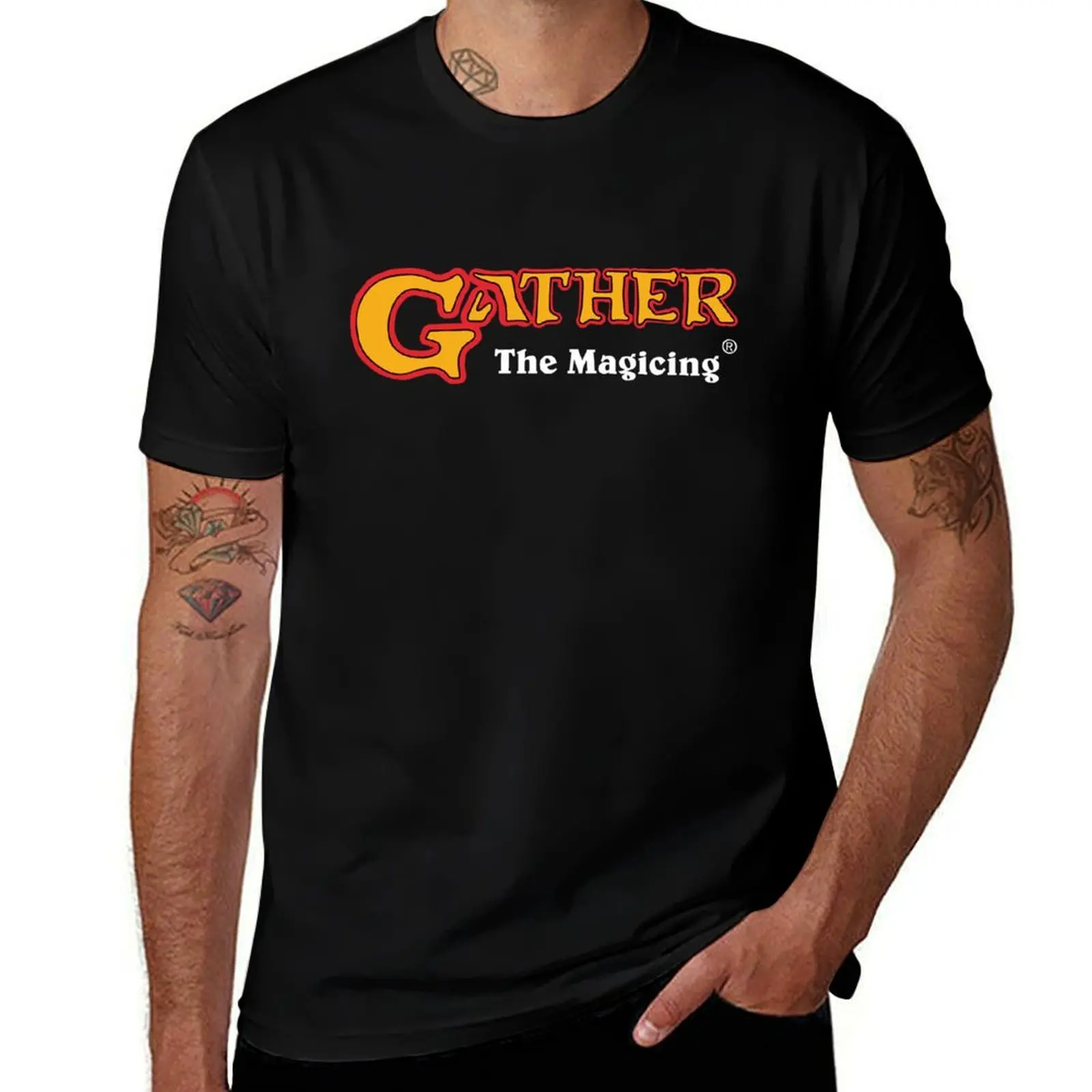 

Gather the Magicing T-Shirt man t shirts graphic t shirt men 100% cotton luxury brand t shirt for man 100 percent cotton T-shirt