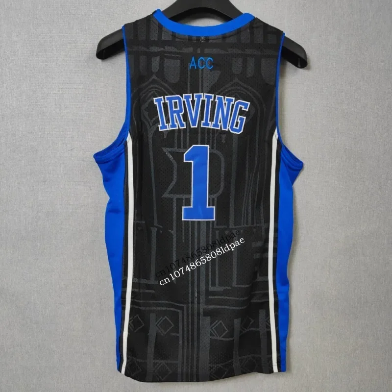 Basketball Jerseys Men Oversize 1 Irving Duke University Embroidery Sewing Breathable Athletic Sport Street Hip Hop Sportswear