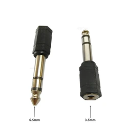 3.5mm to 6.5mm Audio Adapter to 6.5 Male Plug to 3.5 Female Jack Connector Adaptor