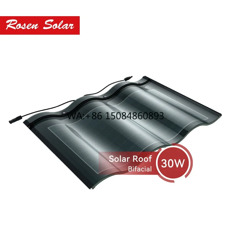 Hot Selling BIPV Solar Roof Tile Roof Shingles Building Integrated Roofing Material Sheet Solar Panel Solar panel power generati