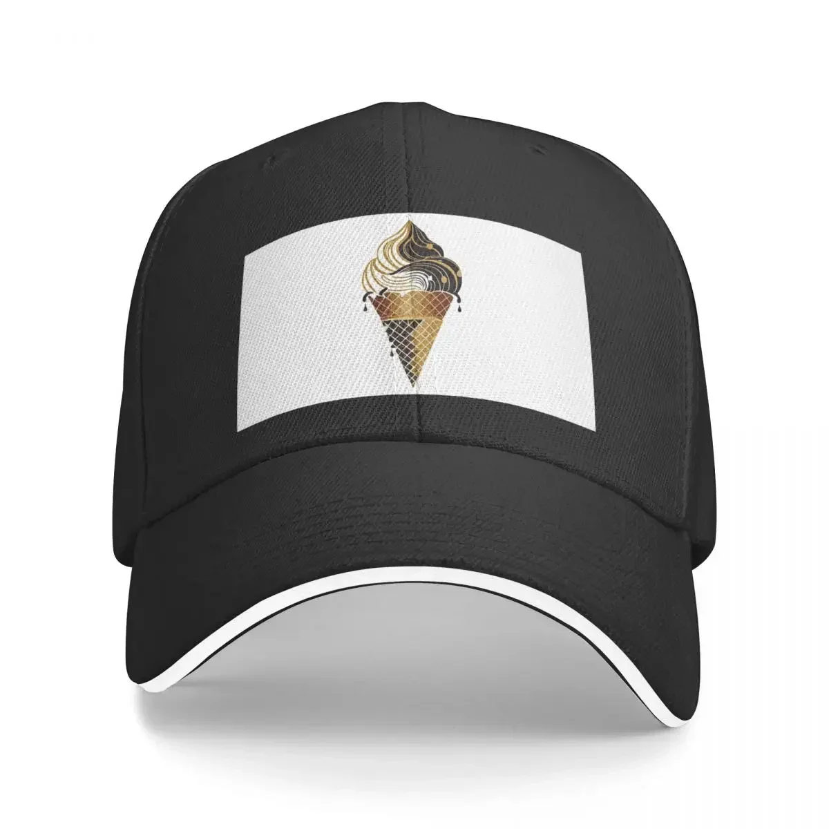 

Ice Cream Baseball Caps Snapback Fashion Baseball Hats Breathable Casual Outdoor For Men's And Women's Polychromatic