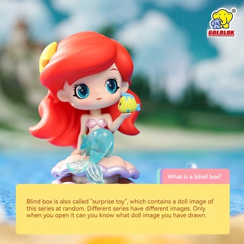 2024new Disney Princess Series Mystery Box Fairy Tale Town Surprise Blind Box Trend Toys Girl Birthday Gift Collection Figure