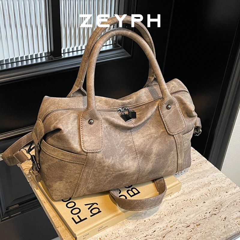 

Zeyph City Motorcycle Shoulder Bag 2025 Autumn and Winter handbag crossbody Large Capacity Tote Bag for Women Luxury Designer