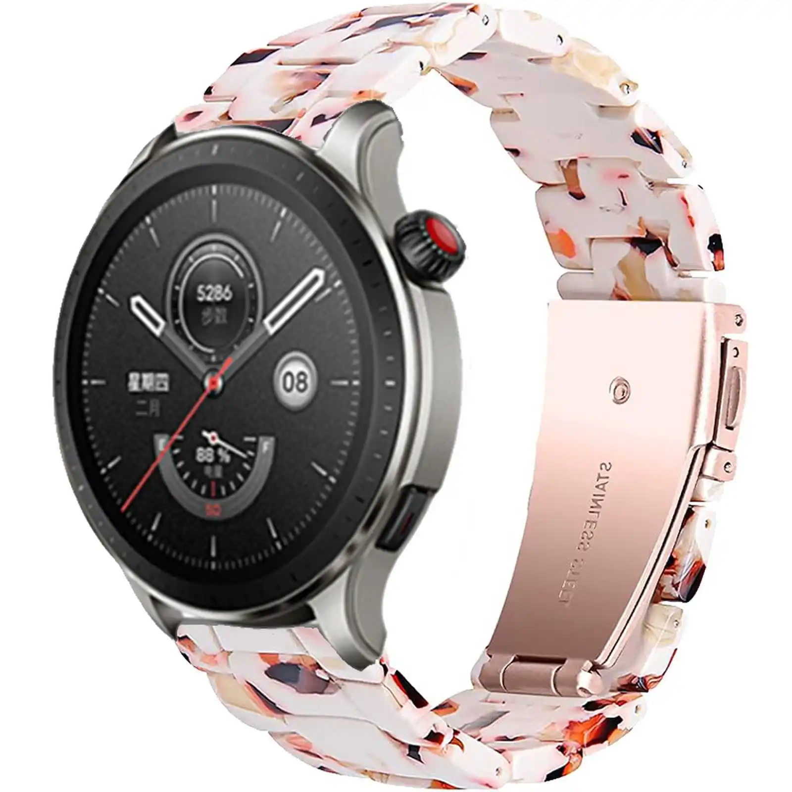 マズフィットバランススマートウォッチバンド樹脂ストラップ用マズフィットgtr 4 3 2/bip 5 3 3 pro/gts 4 3 2ブレスレット20/22mmファッションコレア