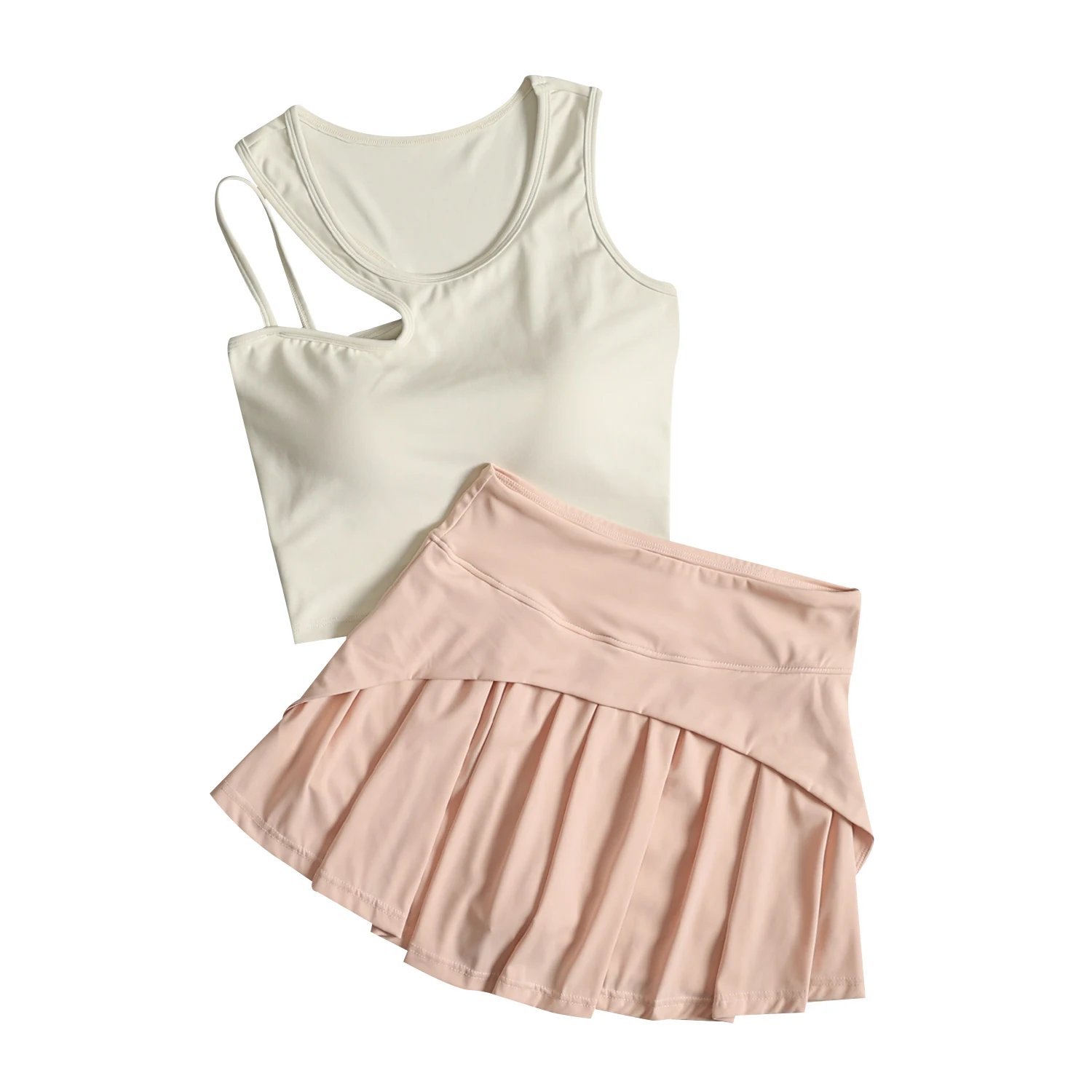 Traje deportivo de bádminton para mujer en verano entrenamiento de gimnasia sujetador de secado rápido Falda corta moda y hermosa yoga mañana