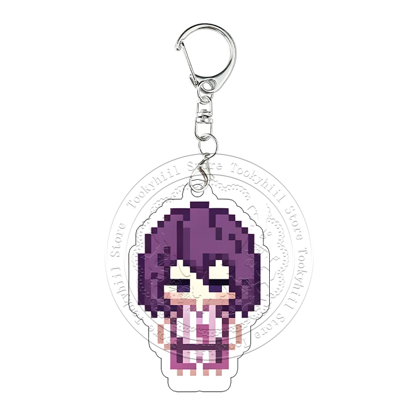 Kuroko's Basketball Pixel Art Acrylic Keychain Seijuro Akashi Tetsuya Kuroko Keyring Pendant Figure Key Ring Collection Gift view 5