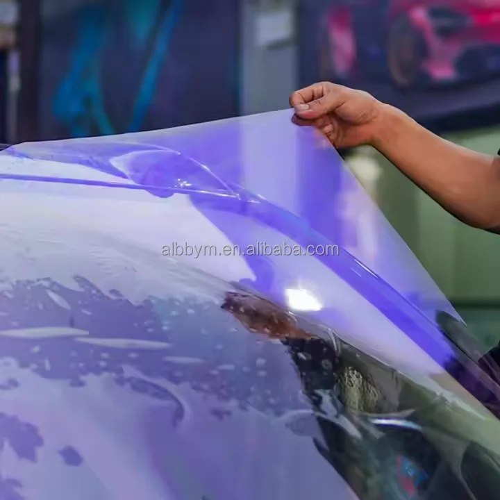 جودة عالية 70% VLT 99% UV السائل الإمبراطوري الأرجواني الزجاج الأمامي طبقة حماية السيارات الحرباء الأرجواني الشمس التحكم نافذة الأفلام