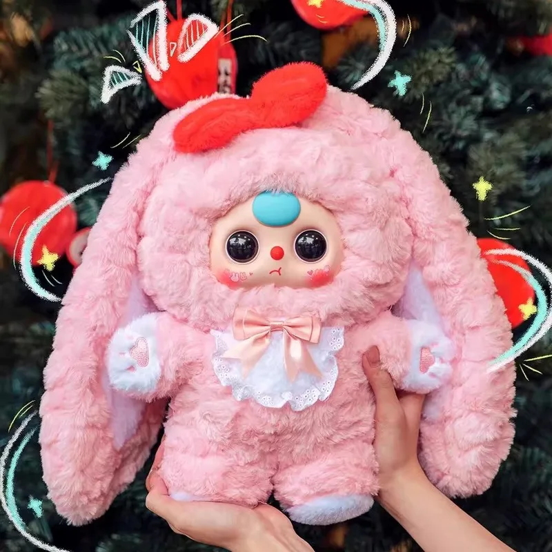 New Baby Three V4 400% Overall Doll Mystery Vinyl Plush Blind Box Fashion Cute Kawaii Decor Girl Toy Surprise Birthday Gift