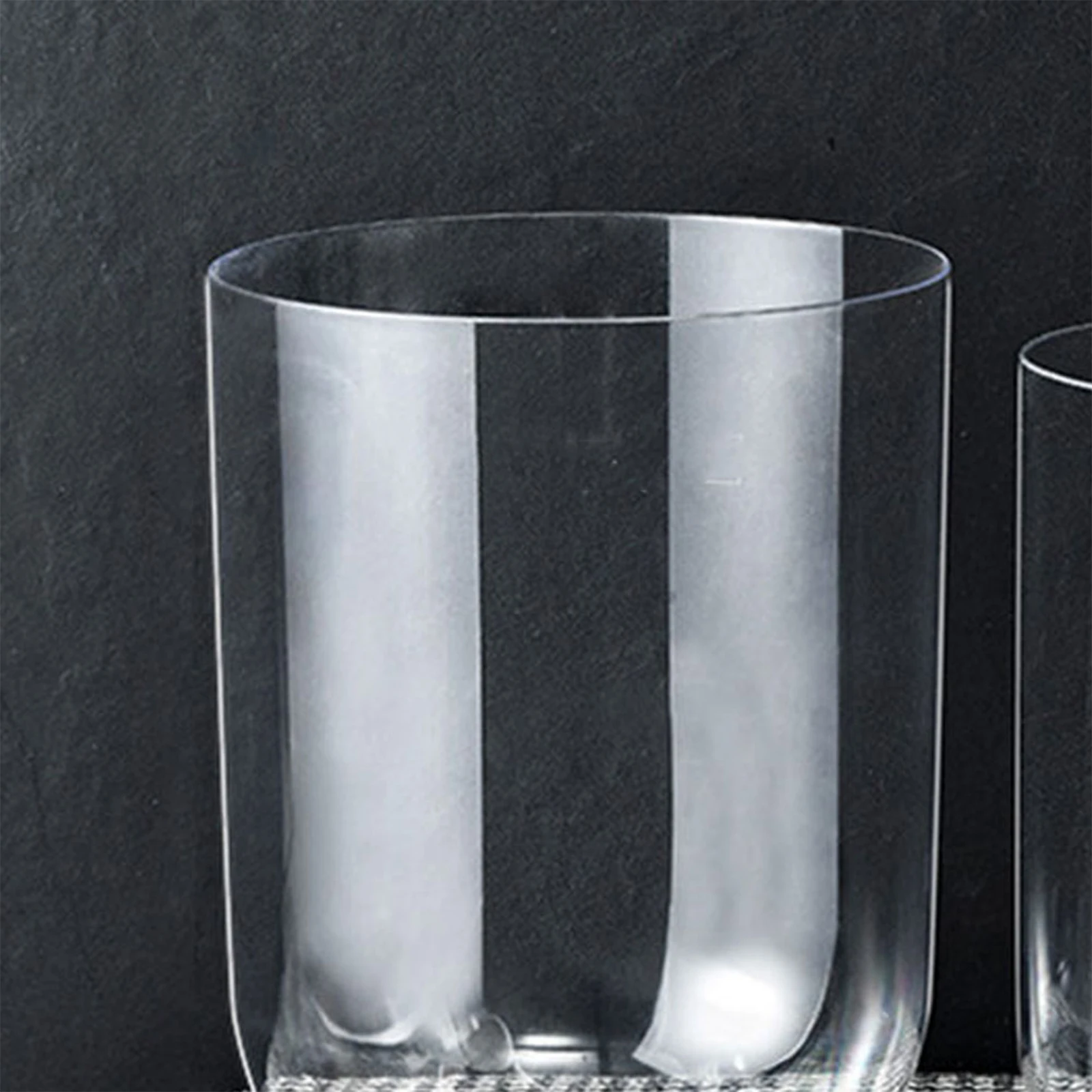 

Transparent Trash Can Large Capacity Simple Style Household Waste Bucket for Bedroom Living Room Office Use Trash Can