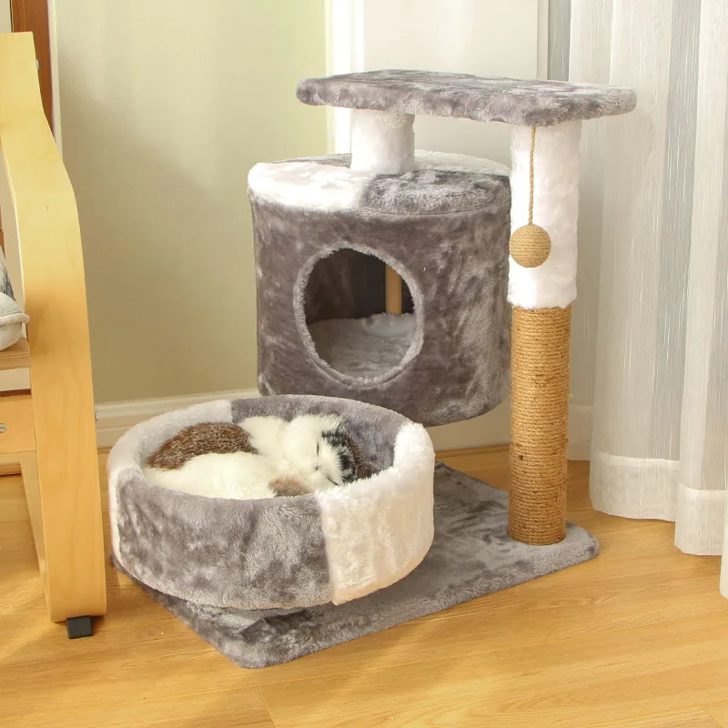 Cat Frame Cat Climbing Frame Small Cat Litter Cat Tree Integrated Cat Toy Cat Scratching Board Sisal Cat Scratching Post