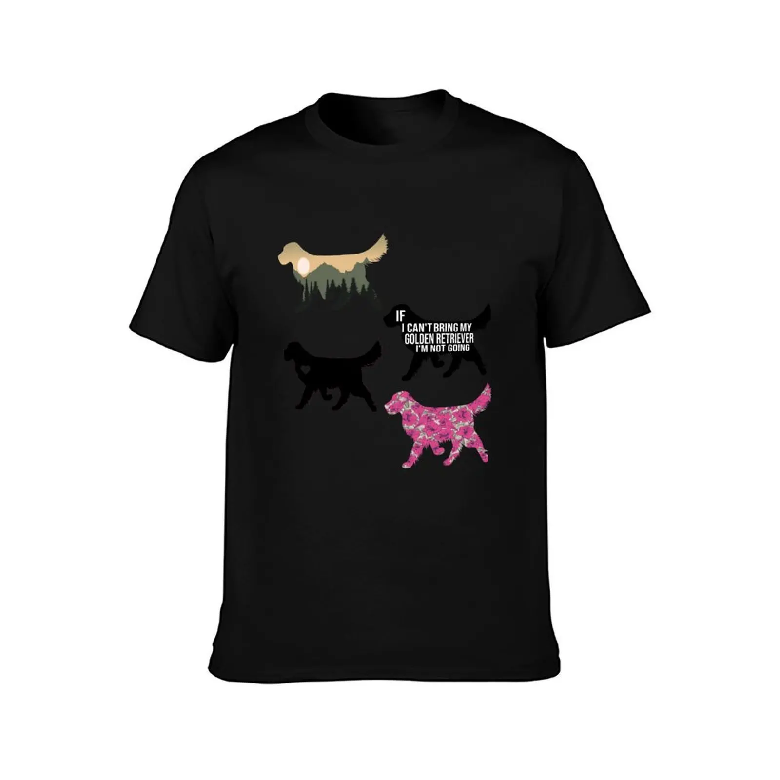 cute golden retriever dog funny golden retriever mom gifts T-Shirt, Summer Casual Cotton Tee, Oversized Streetwear Tops
