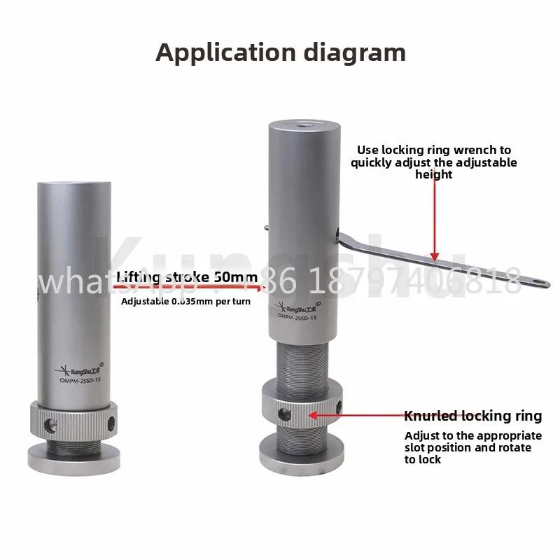 OMPM/con enlace de elevación de base/25 mm/38 mm/corto 50 mm