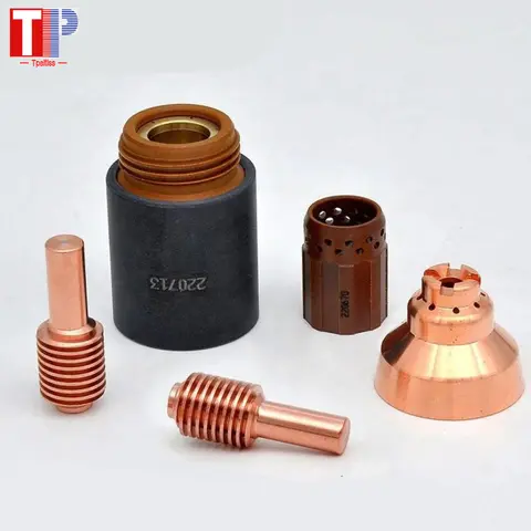 Powermax45 플라즈마 토치 Ktis의 새로운 기능 220669 220671 220718 220674 220717 220713 220675 220670 전극 실드 캡 노즐 링